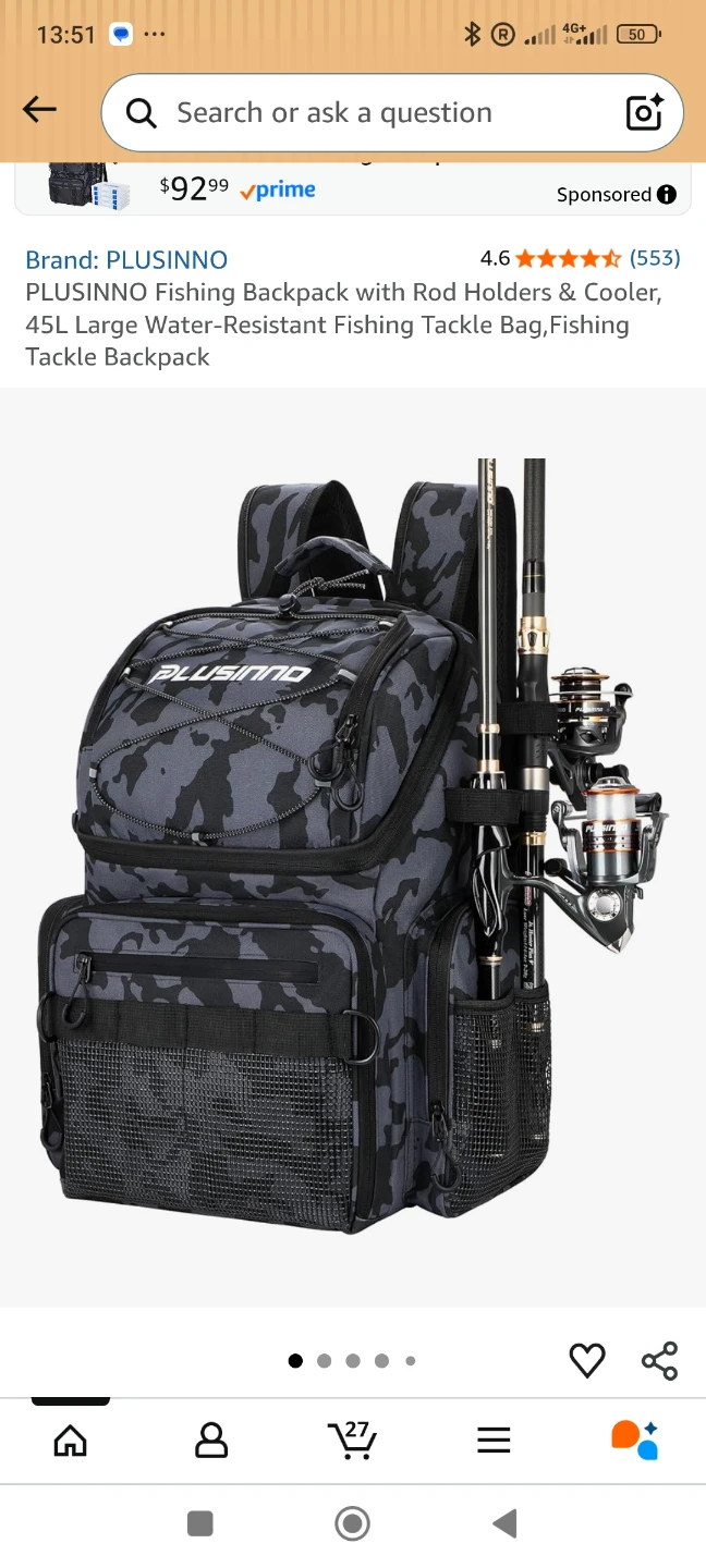 PLUSINNO 45L Fishing Backpack - photo 2