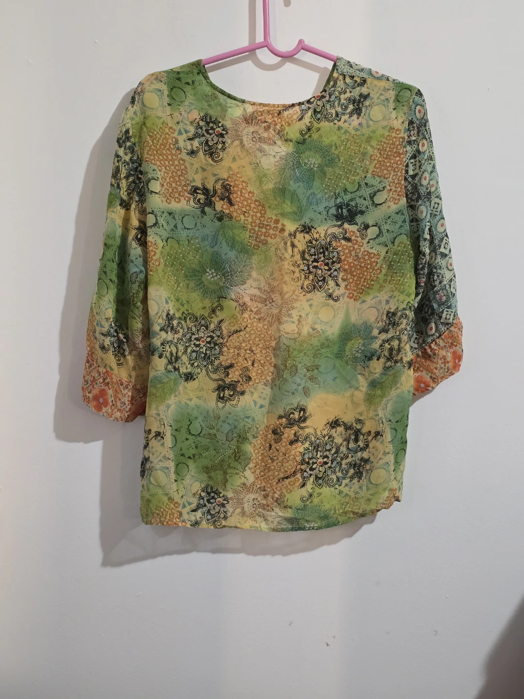 Coldwater Creek Women's Size M Boho Print Top - photo 4