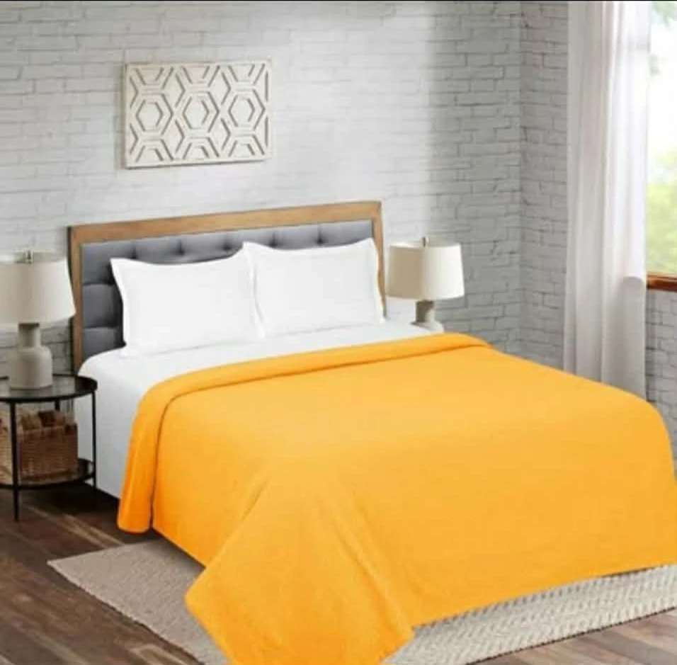 100% Cotton Bed Blanket, Breathable Thermal Blanket King Size,..