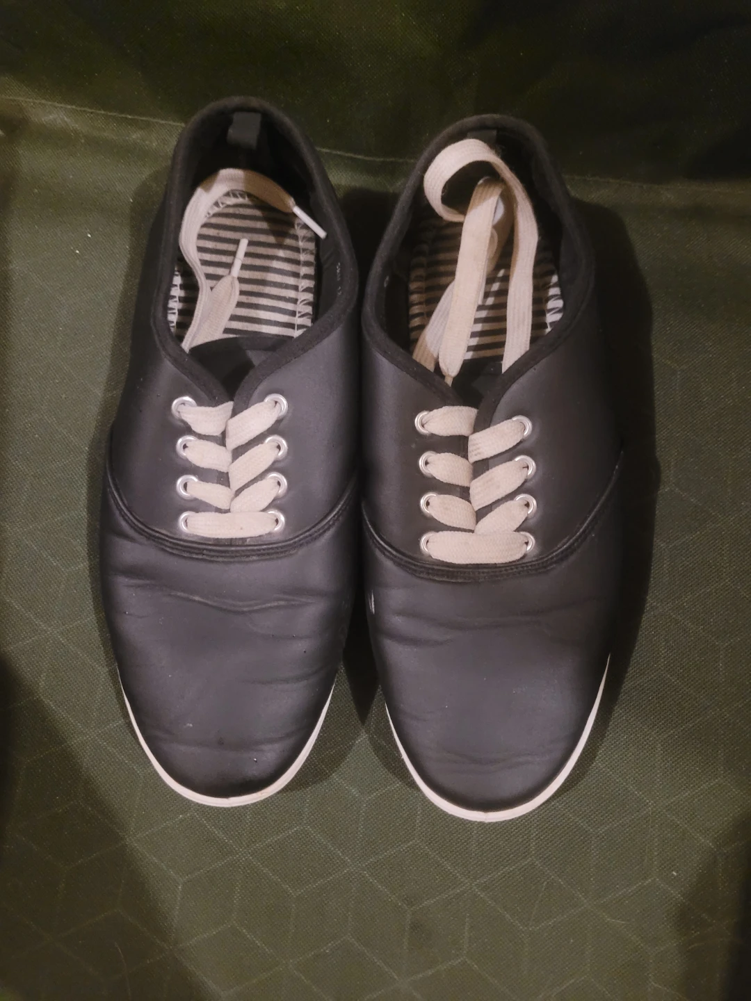 Black Lace-Up Sneakers