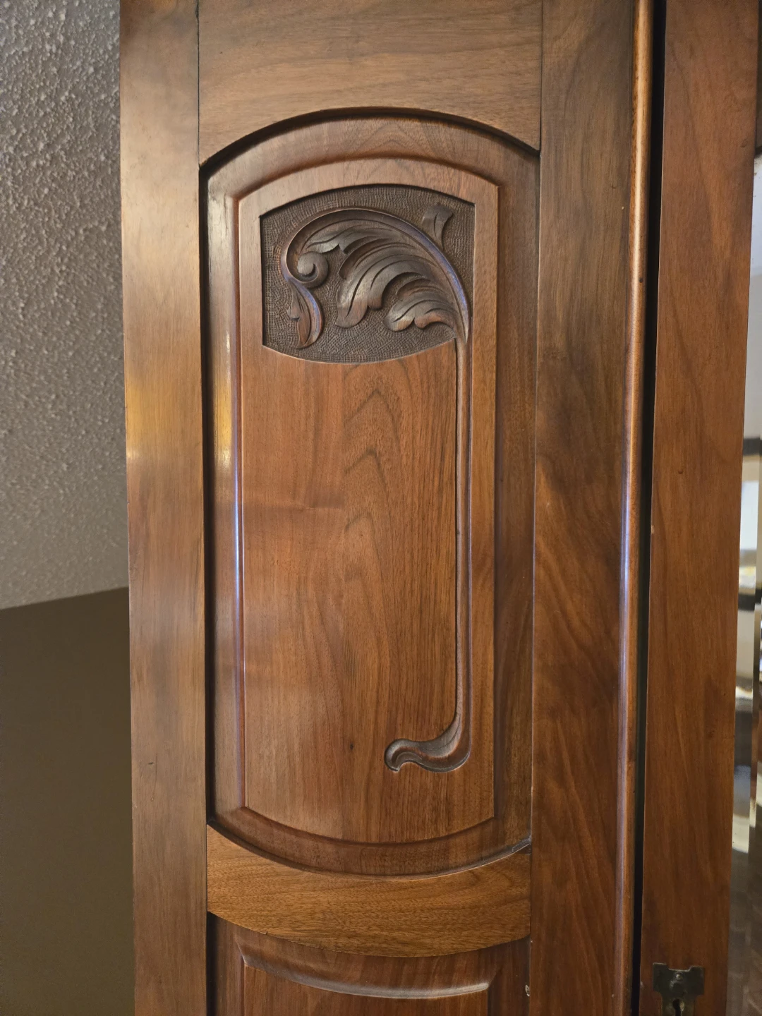 Antique Armoire Wardrobe with Mirror - photo 2