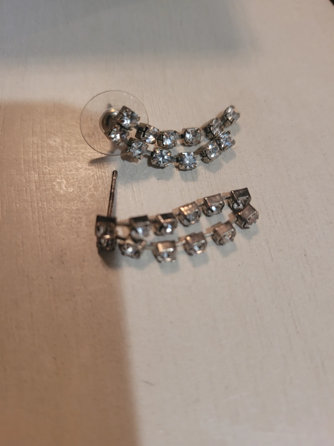 Silver-Tone Dangle Earrings