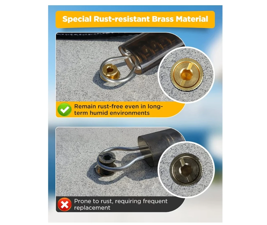 GZBEVITAR  Brass Pool Safety Cover Installation (9 Pack) - photo 2
