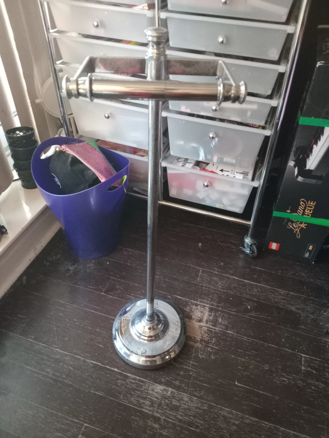 Freestanding Toilet Paper Holder Stand