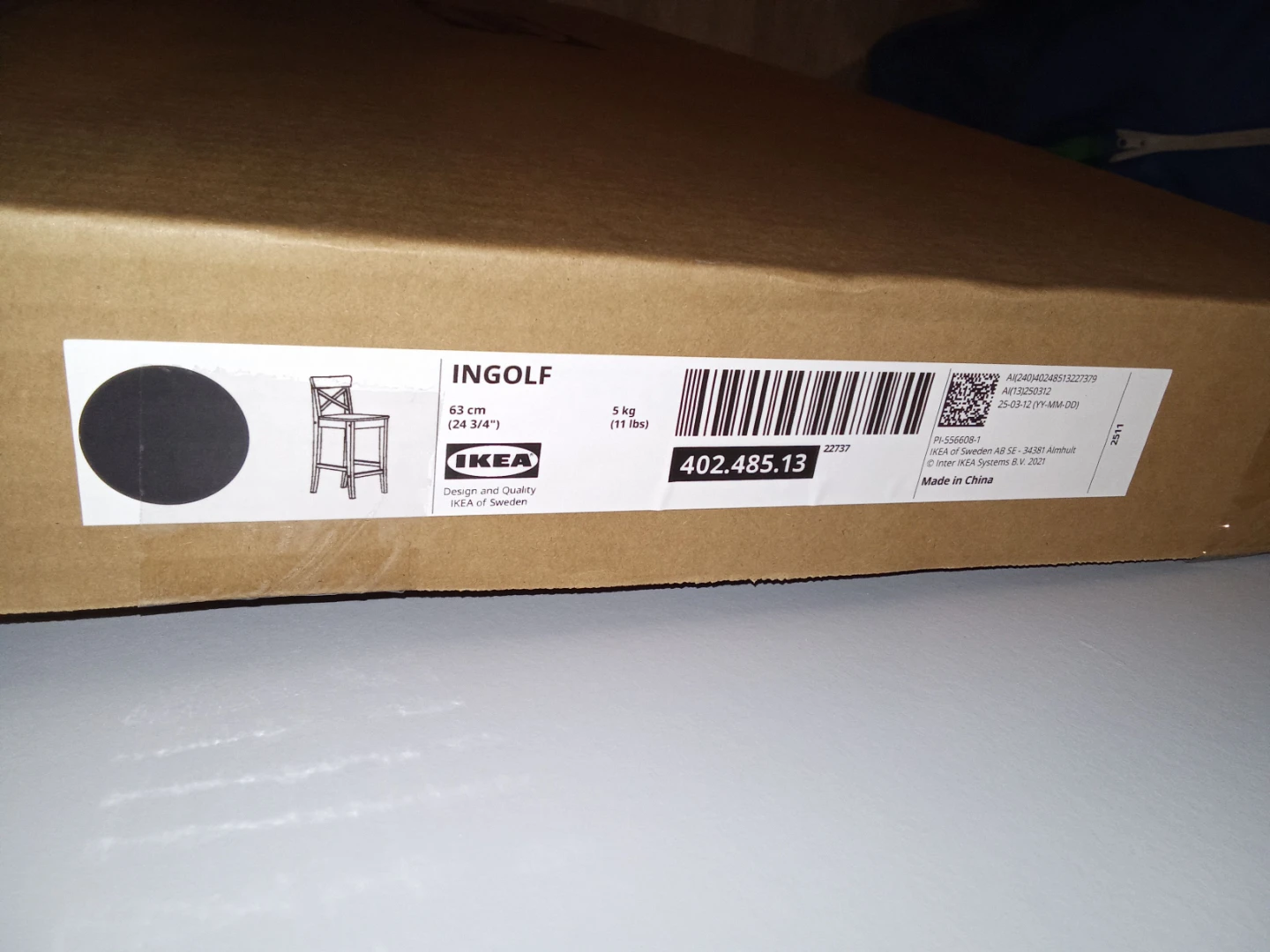 BNIB IKEA Ingolf Bar Stool with Backrest - photo 3