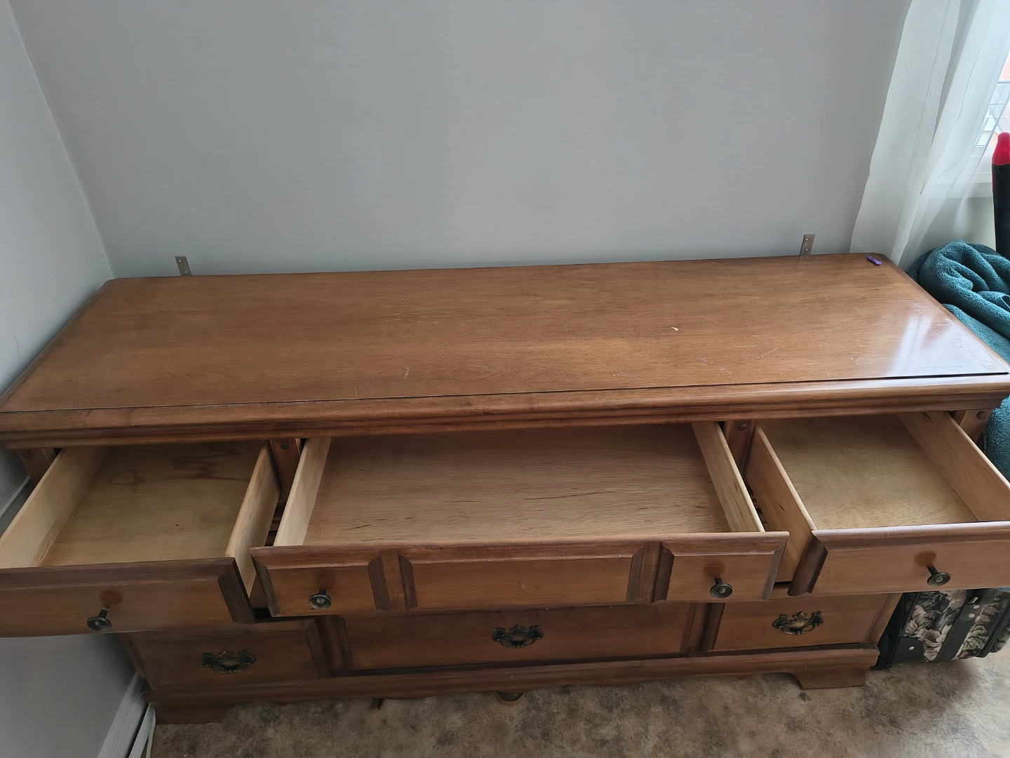 🥕Wooden Dresser with 9 Drawers - photo 2