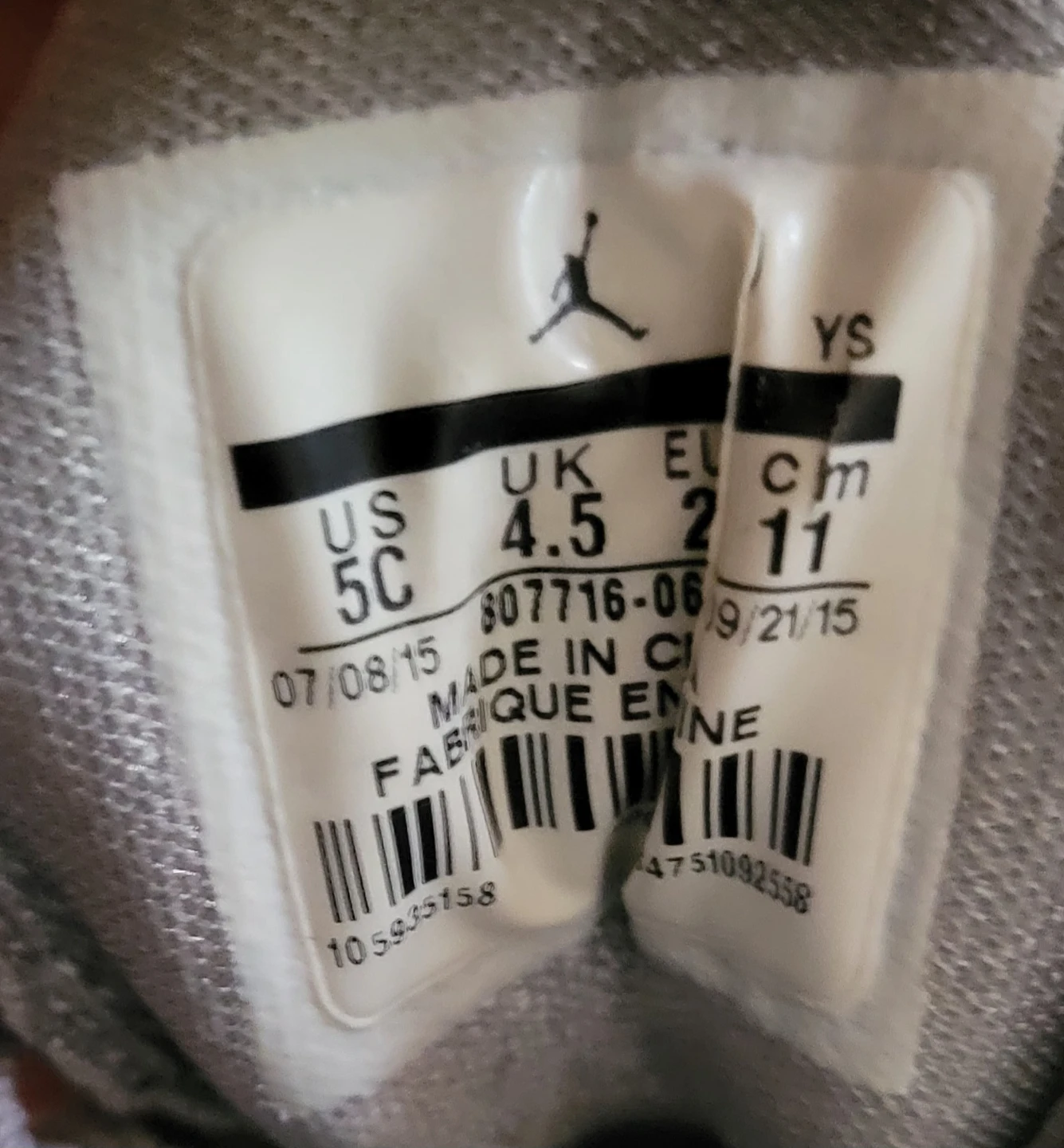 Jordan 11 Retro TD Toddler Shoes Grey Pink Size 5C - photo 2
