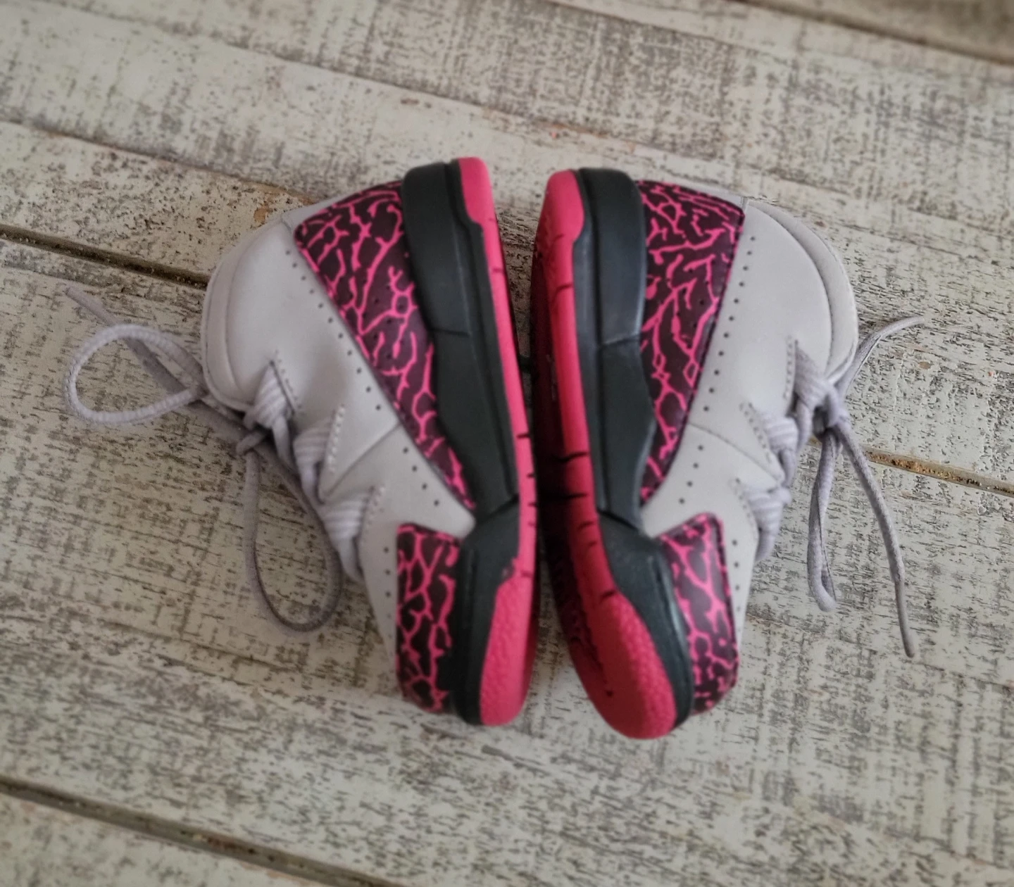 Jordan 11 Retro TD Toddler Shoes Grey Pink Size 5C - photo 4