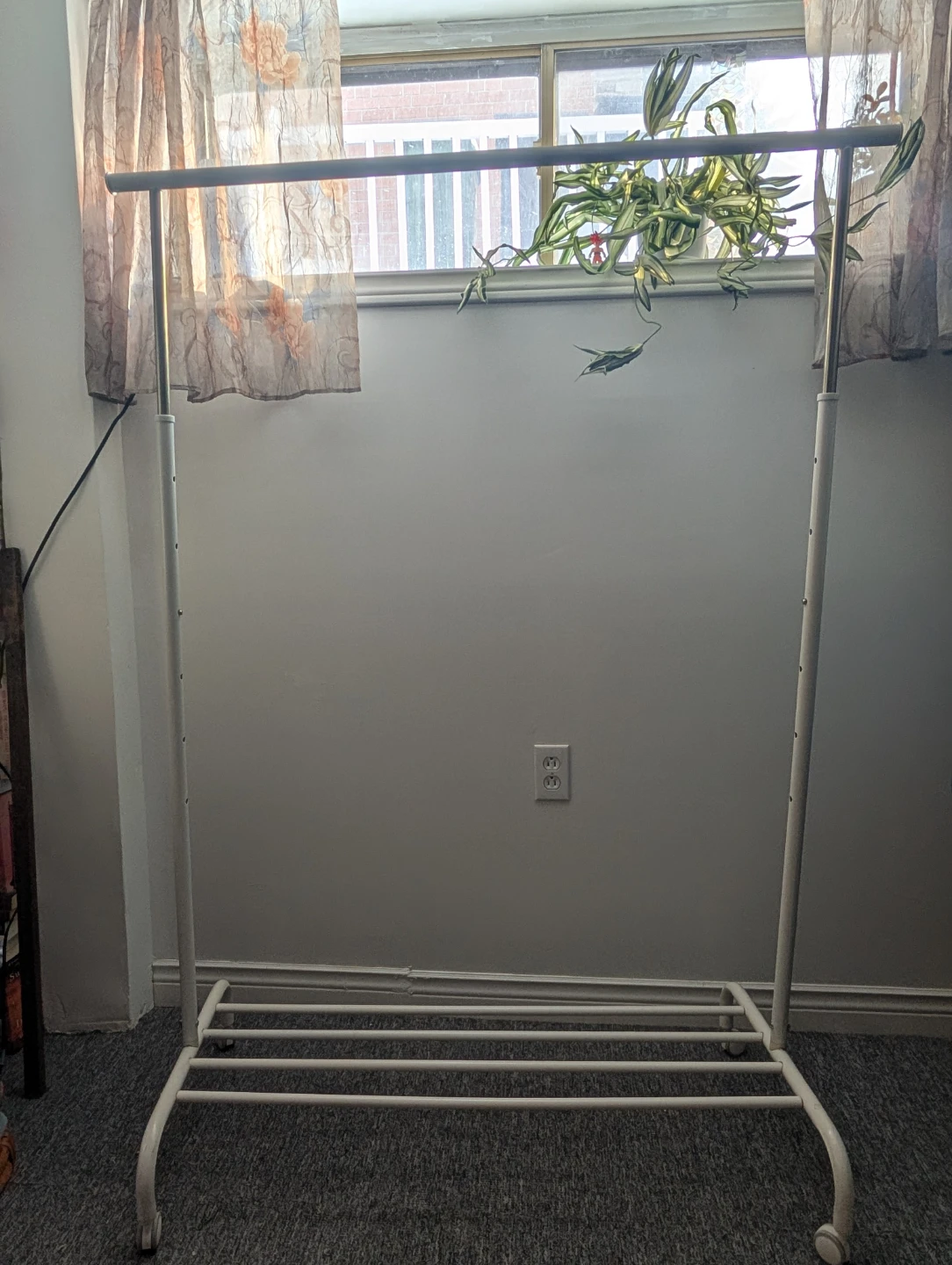White Rolling Clothes Rack Ikea