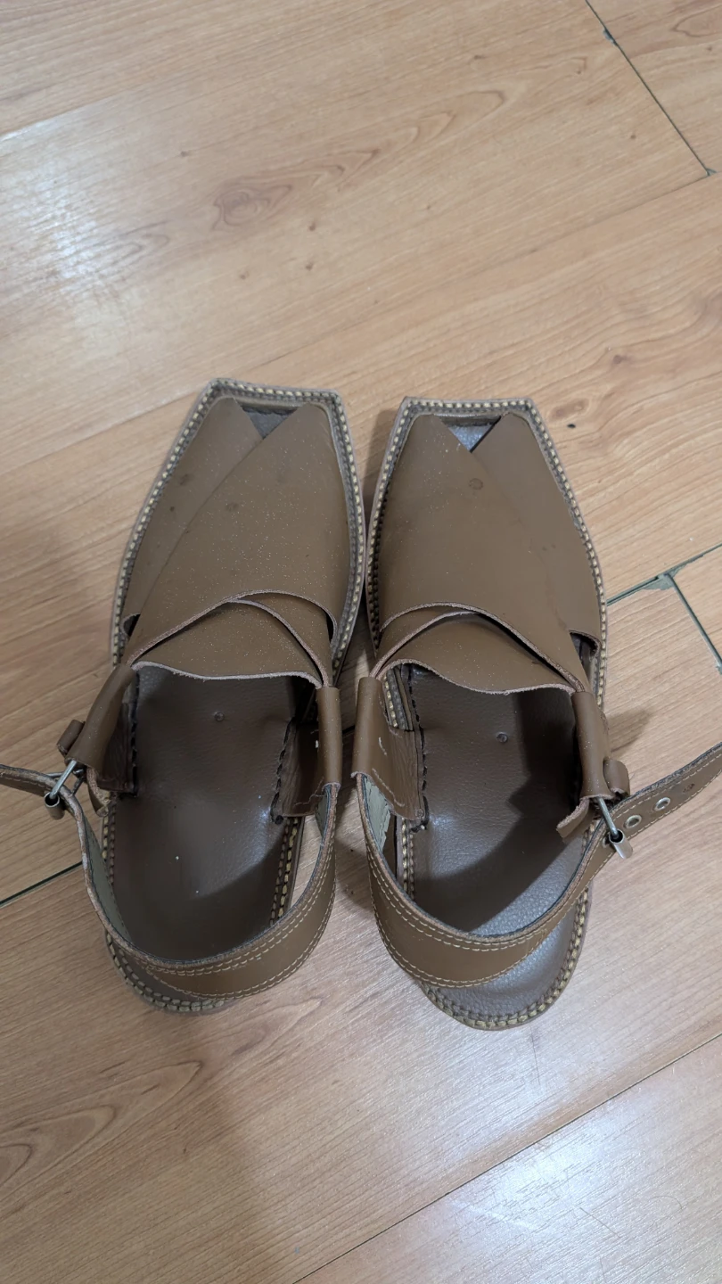 Brown Leather Peshawari Sandals - photo 2