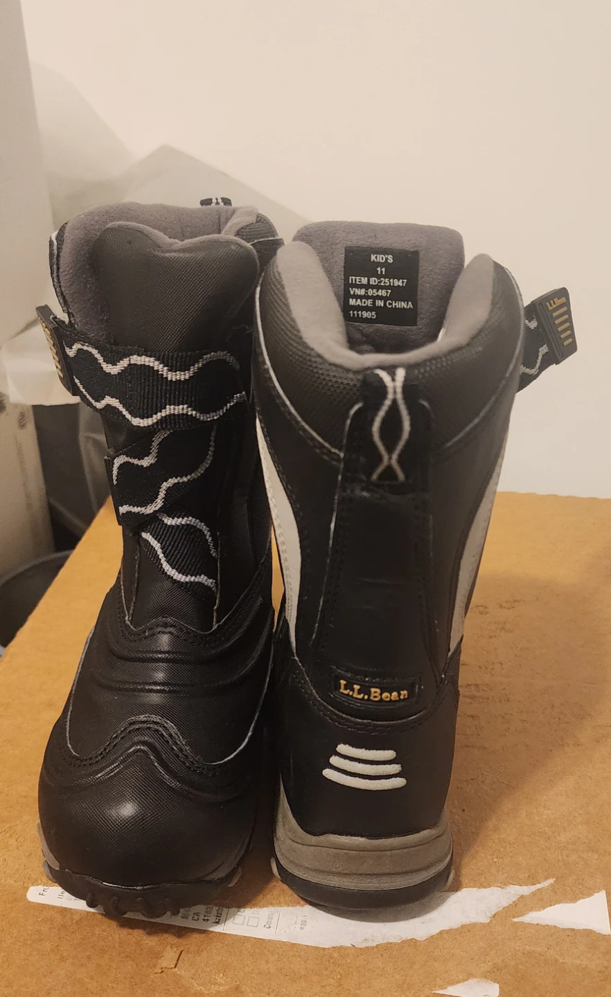 L.L.Bean Kids Winter Boots Size 11 Black
