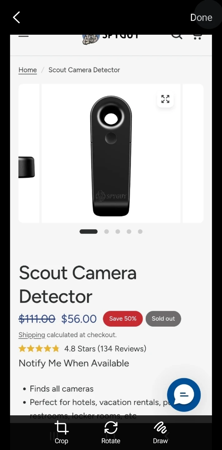 SpyGuy Scout Hidden Camera Finder