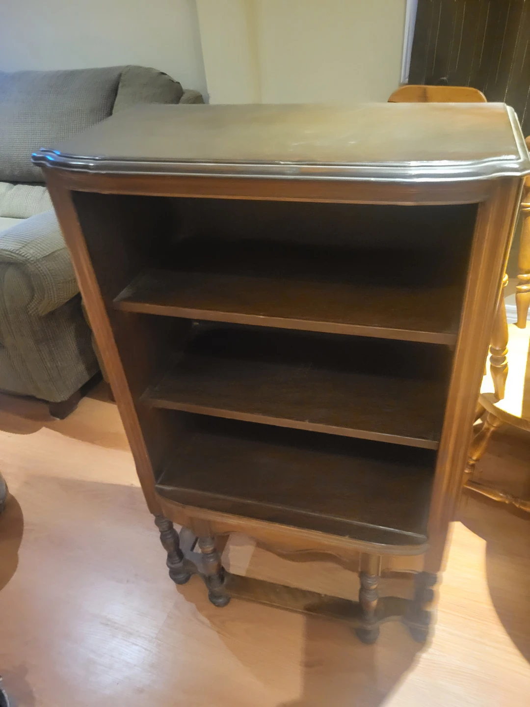 Antique Wooden Bookshelf / Display Shelf