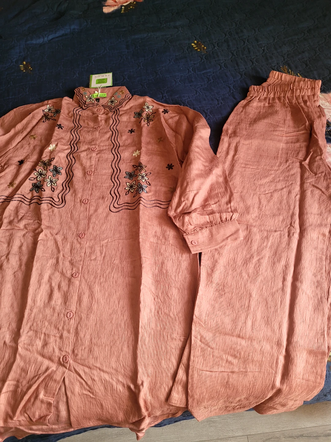 Women's Embroidered Long Sleeve co ordSet - photo 2