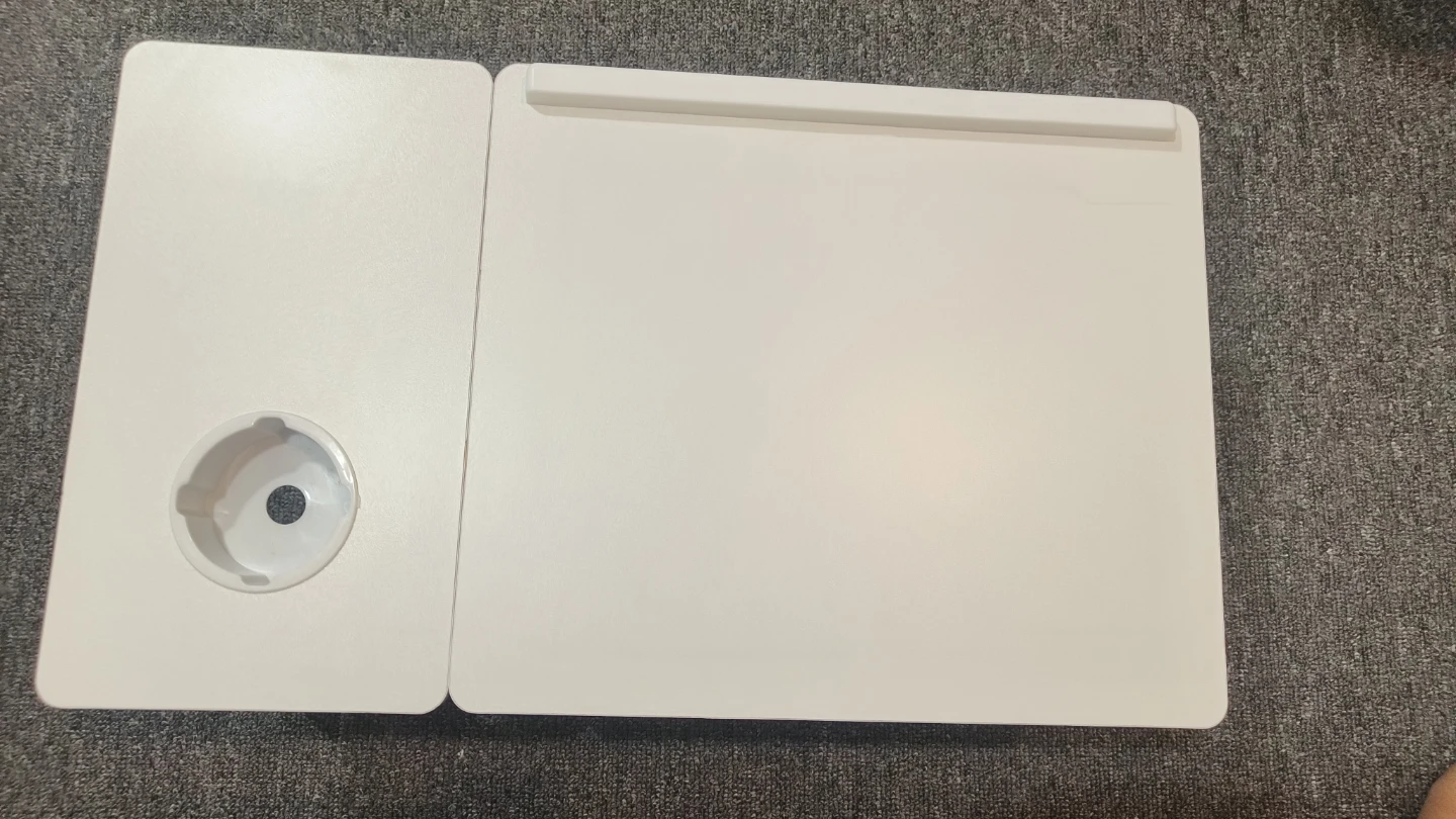 White Foldable Lap Desk with Cup Holder - photo 3