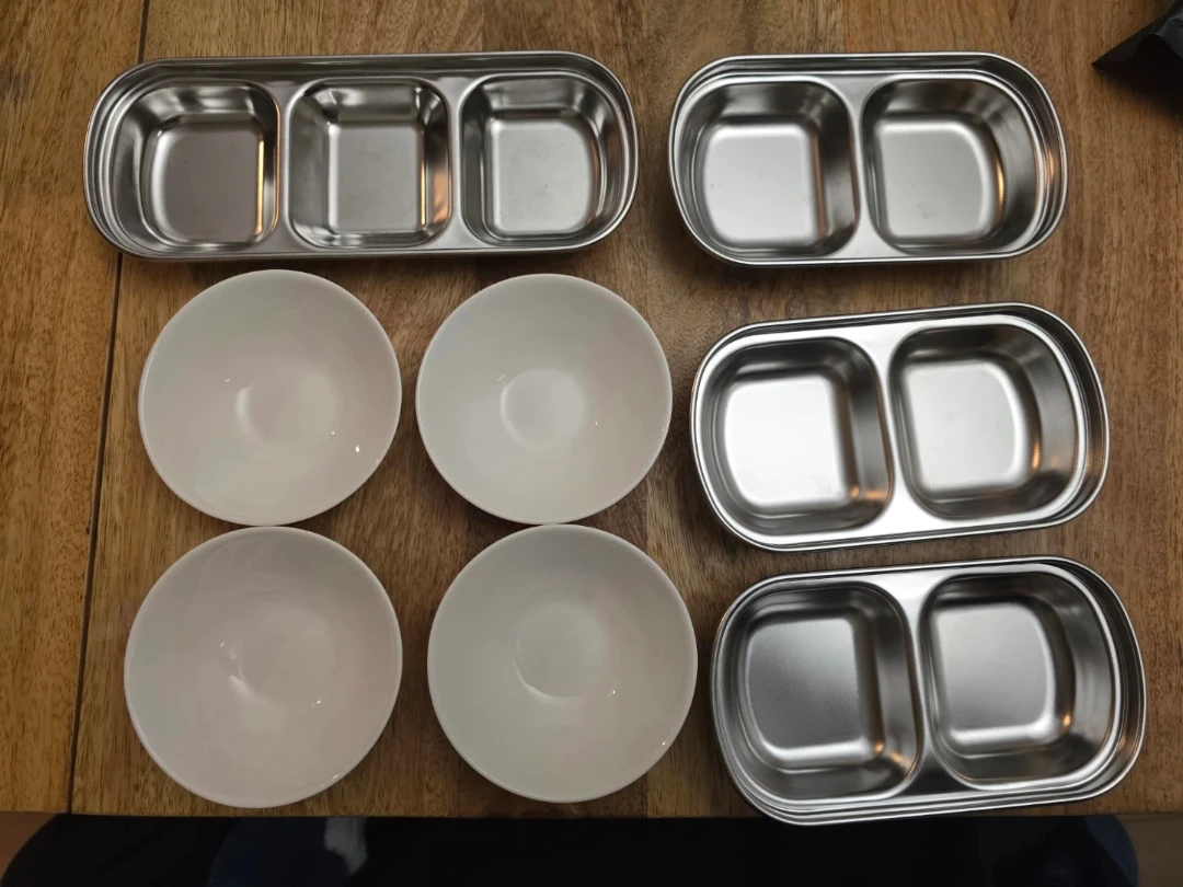 Assorted Sauce Dishes Set – Ceramic & Stainless Steel - photo 2
