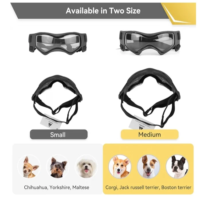 NEW!   Dog Goggles - UV Protection Windproof Sunglasses - photo 4