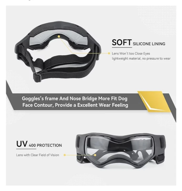 NEW!   Dog Goggles - UV Protection Windproof Sunglasses - photo 5