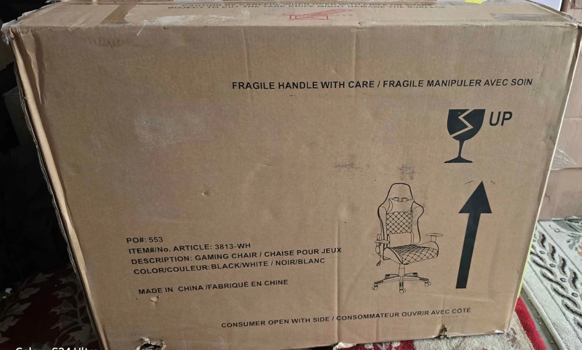 Brassex Gaming Chair Black/White - photo 5