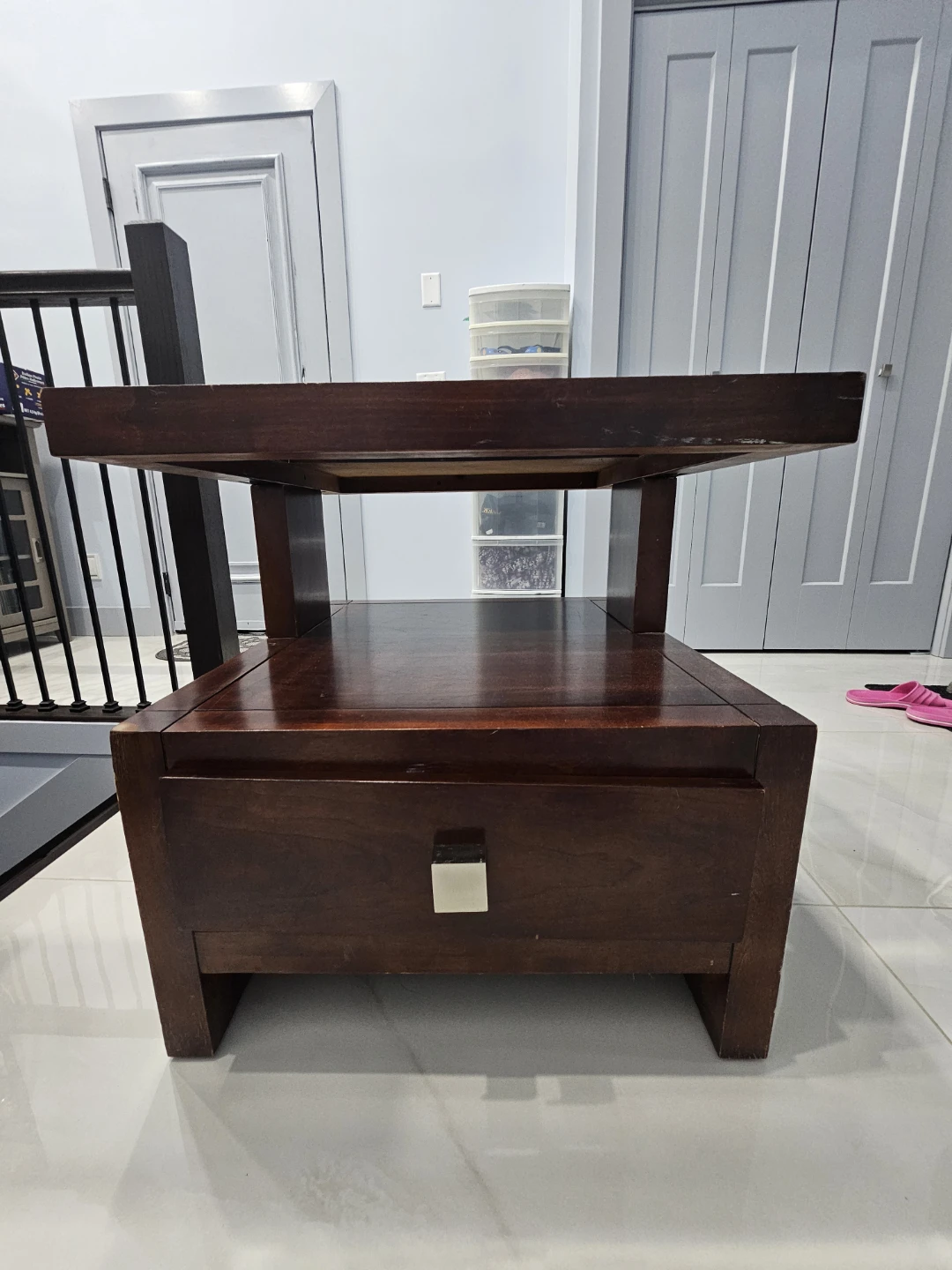 Brown coffee table