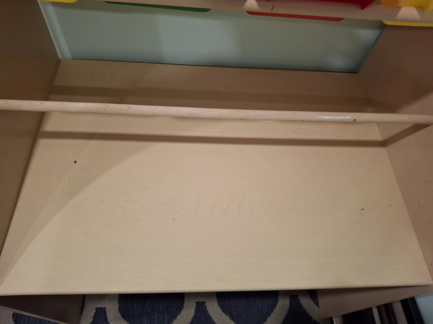 Kid's Desk and Toy Organizer Shelf with Bins - photo 3
