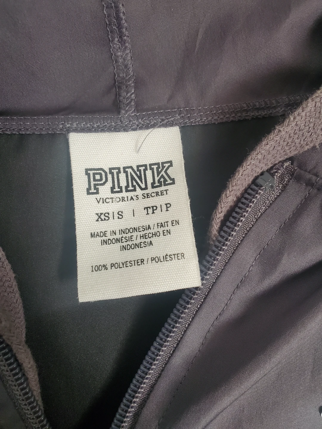 Pink Victoria's Secret Windbreaker Jacket XS - photo 2