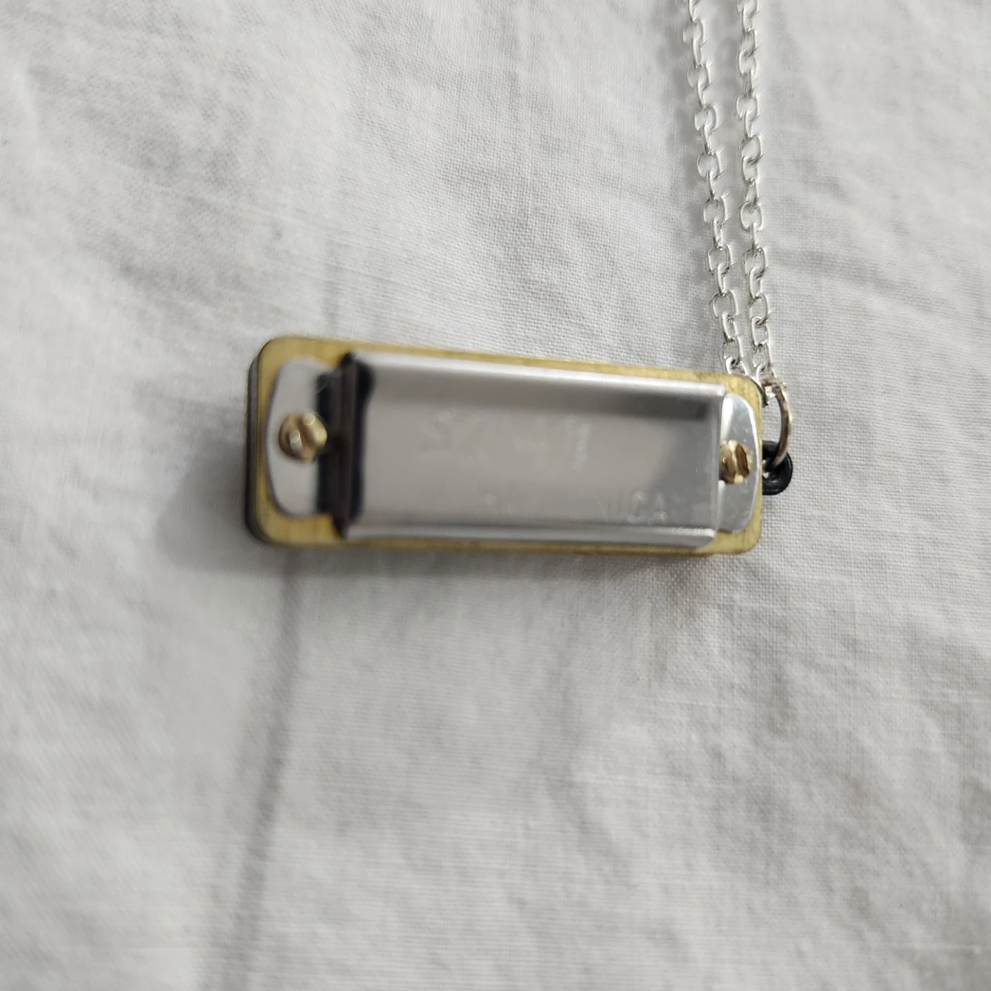 New MINI HARMONICA Pendant Necklace. 🎵 - photo 4