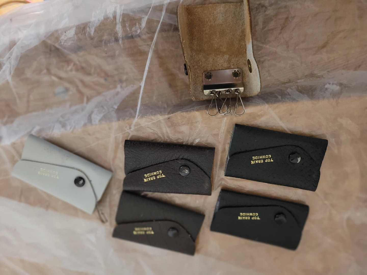 Top Grain Cowhide Key Holders (Set of 6)