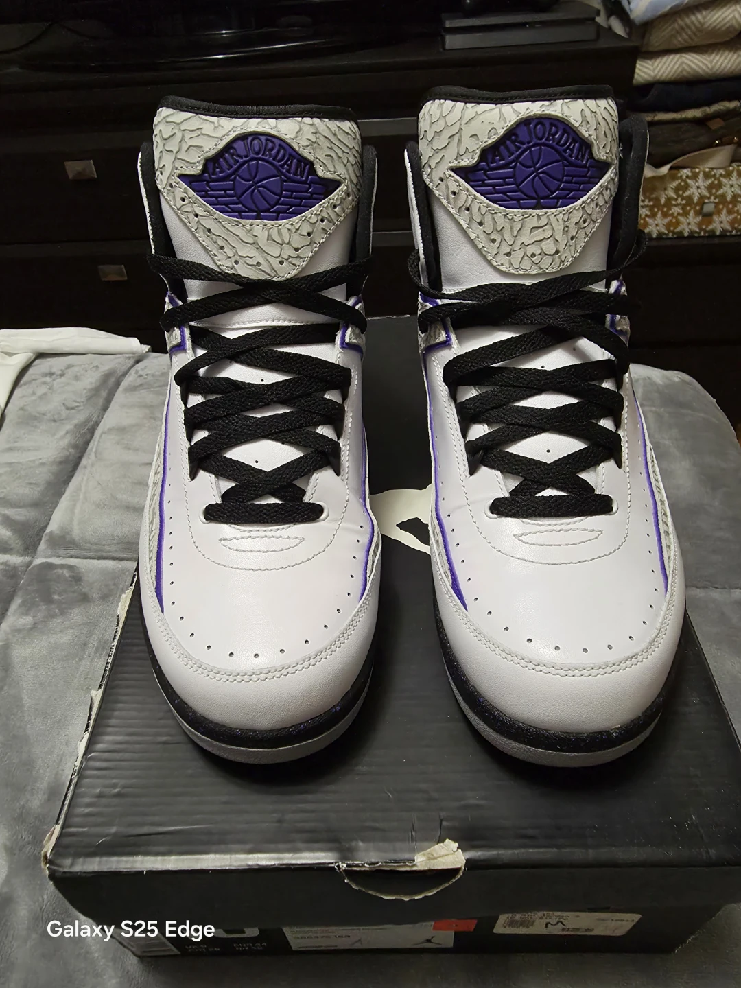Air Jordan 2 Retro White Purple - photo 2