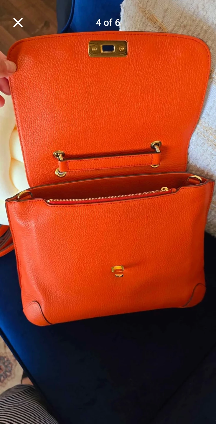 MCM Orange Leather Top Handle Bag - photo 2