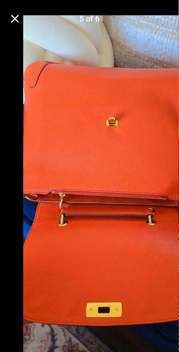 MCM Orange Leather Top Handle Bag - photo 3
