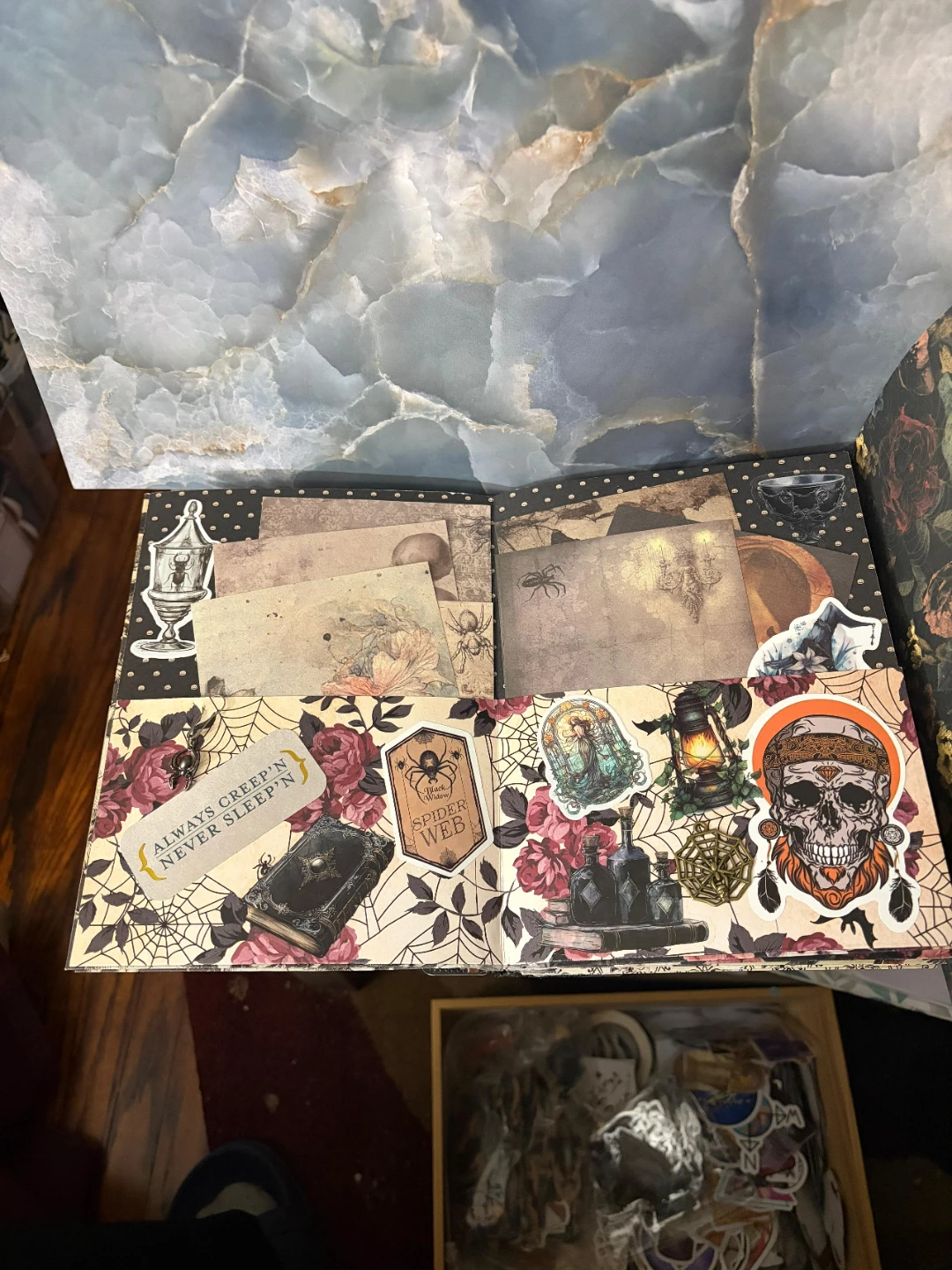Gothic Skull Rose Junk Journal - photo 4