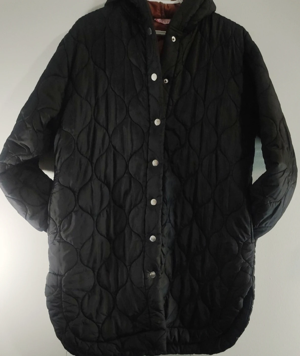 Zen Quilted Hooded Jacket - Black, Size L
