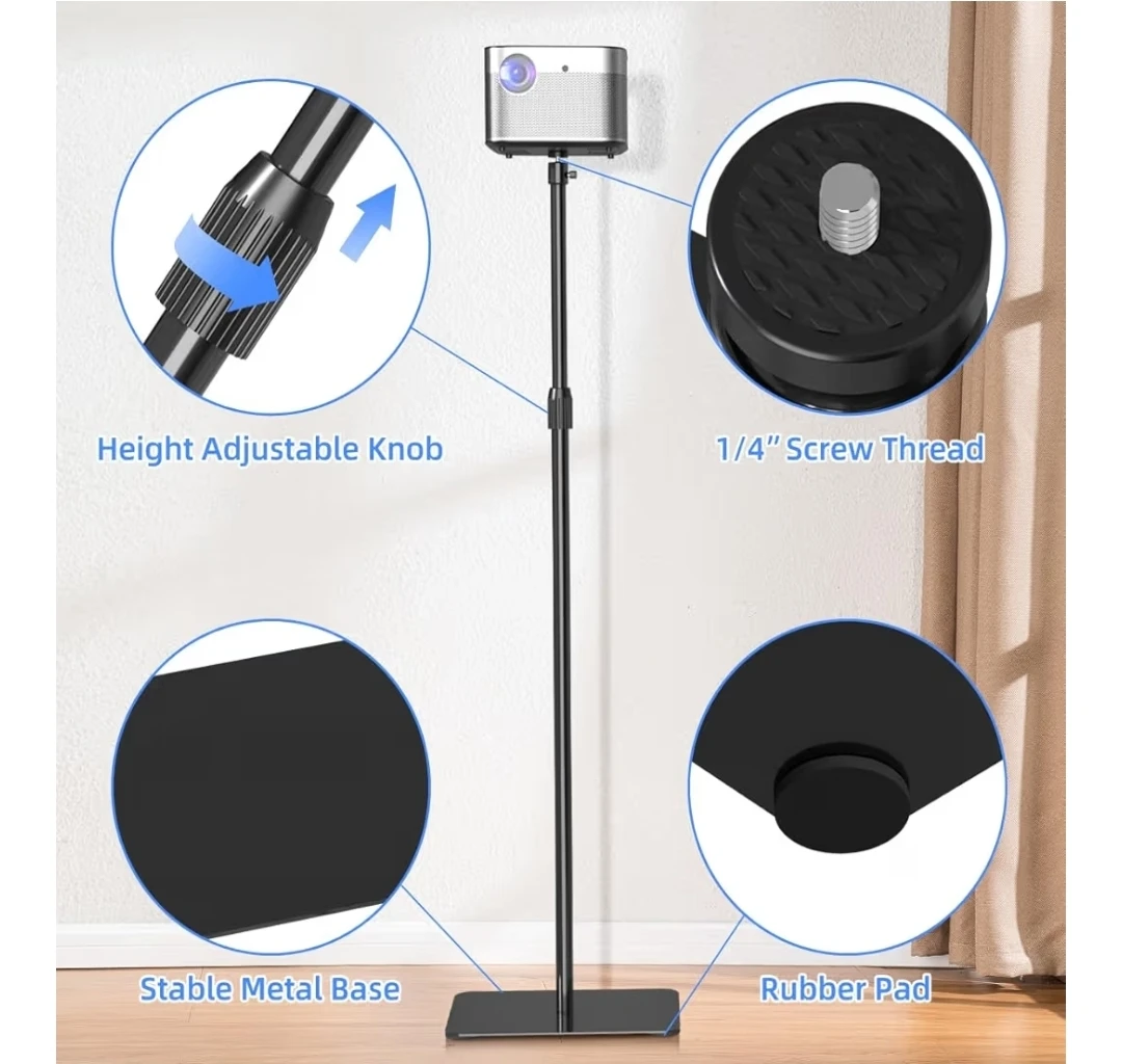 Adjustable Projector Floor Stand with 1/4" Screw Thread - photo 5