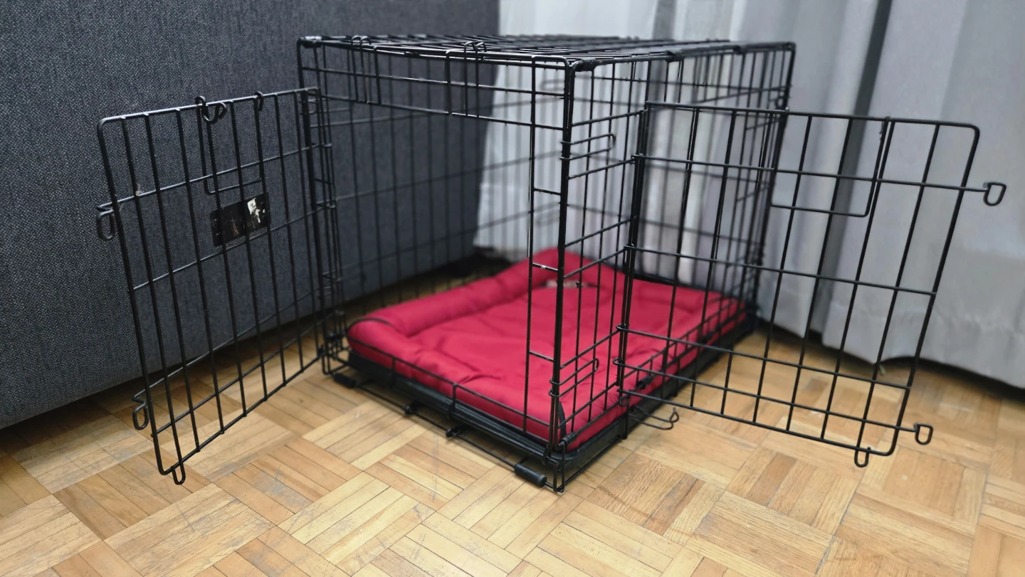 Top Paw 24" Folding Double Door Dog Crate - photo 4