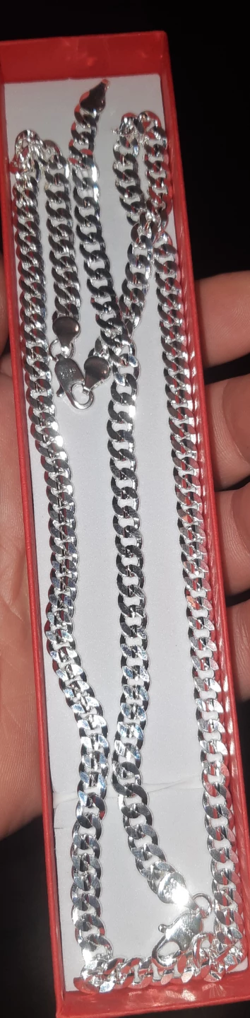 925 Silver Chain Bracelet and Necklace Set - photo 2