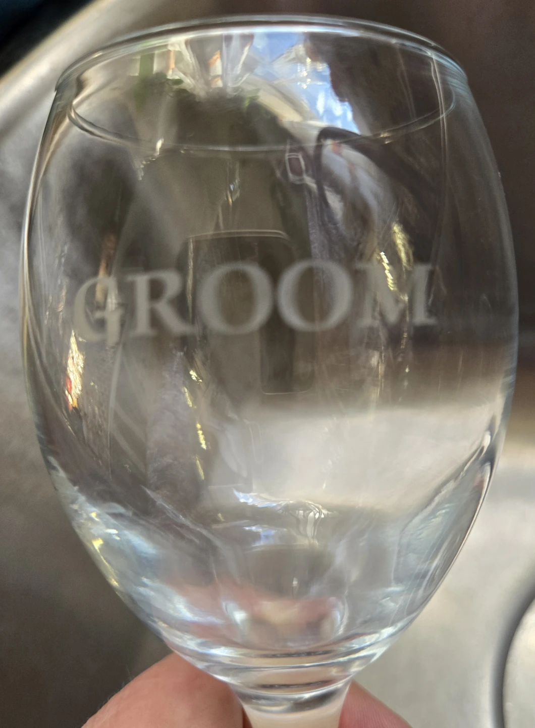 Bride and Groom Wedding Wine Glasses - photo 4