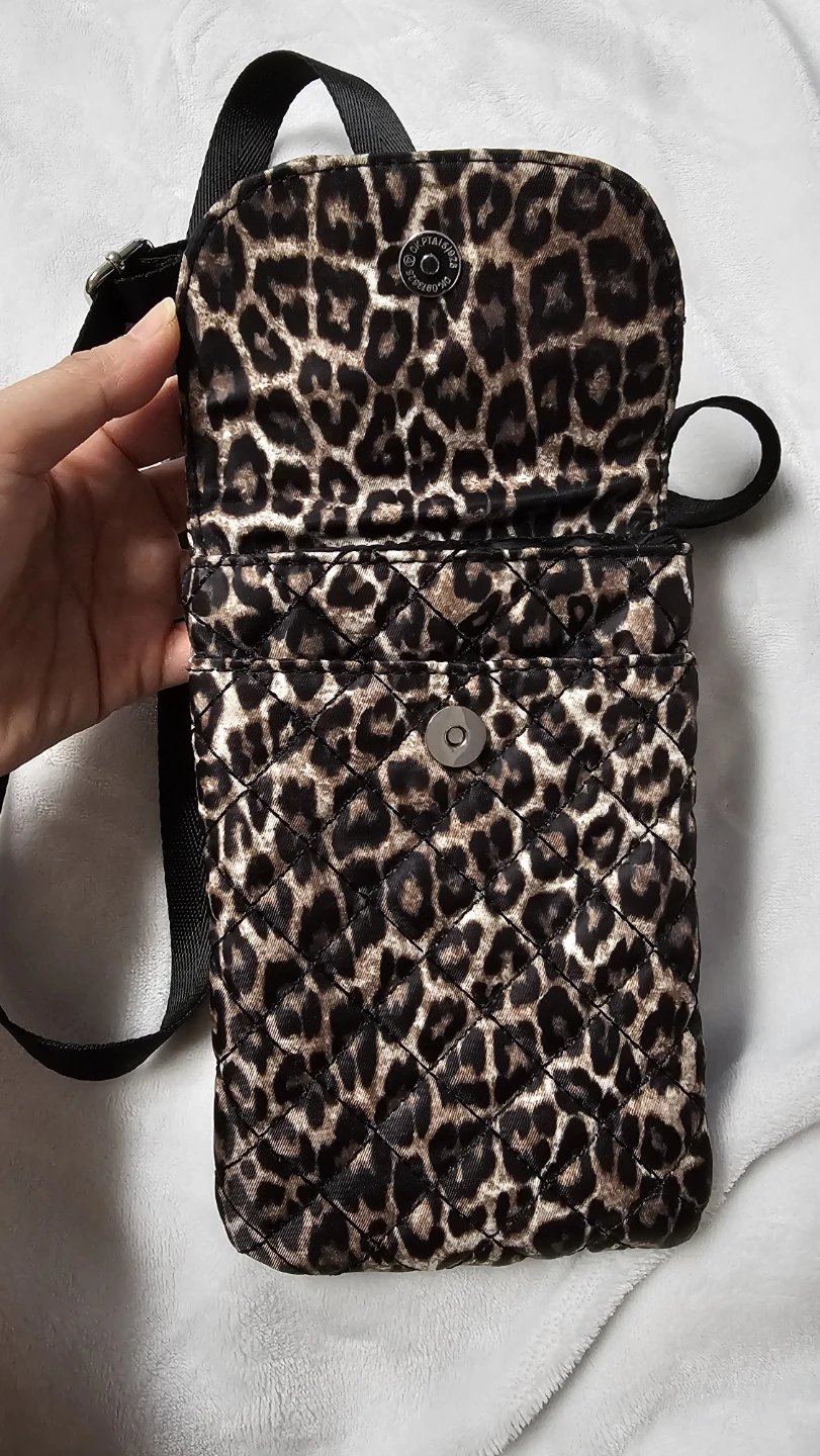 Quilted Leopard Print Phone Bag - photo 4