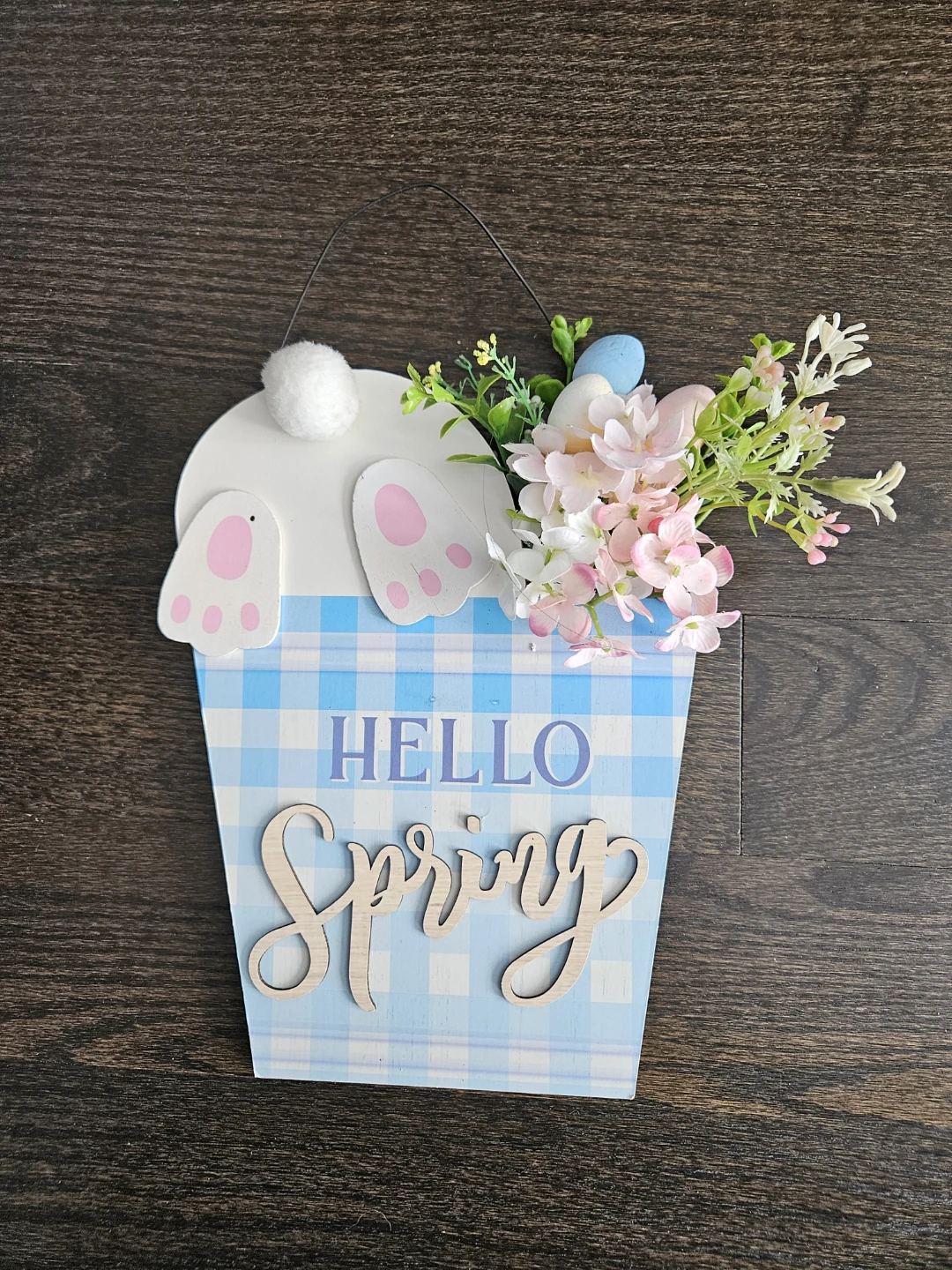 Hello Spring Front Door Hanger