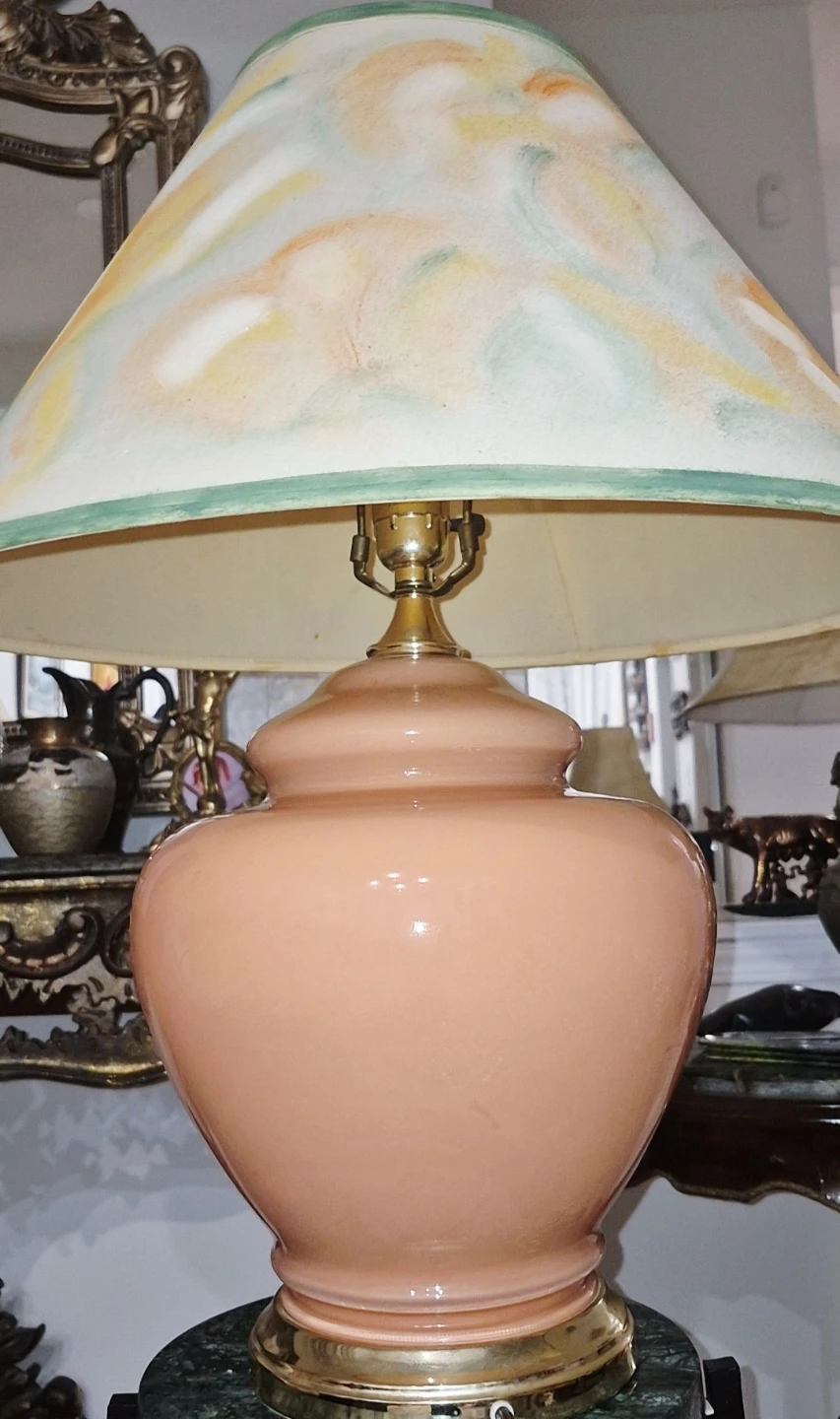 Peach Swirl Table Lamp - photo 3