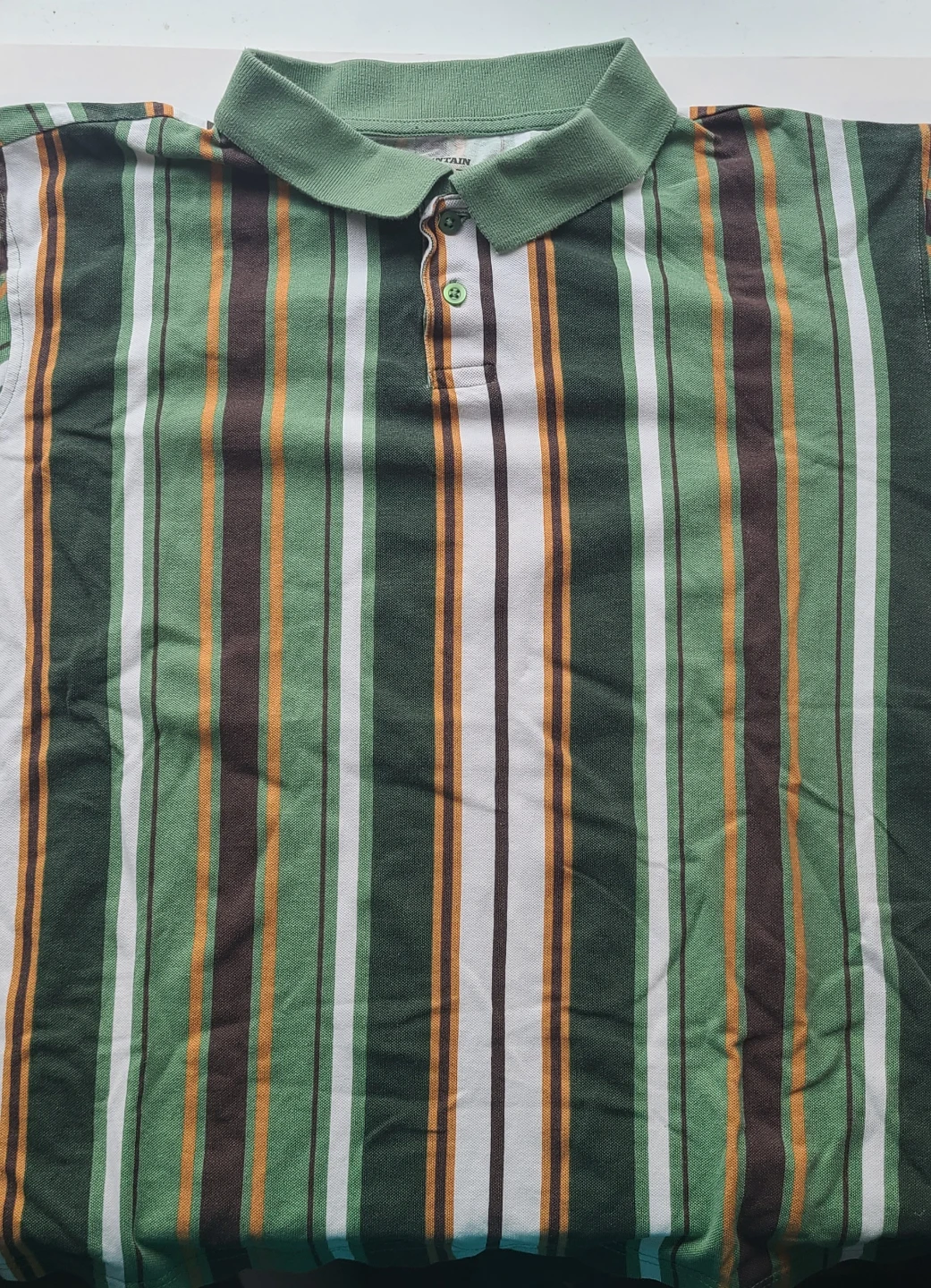Mountain Ridge Striped Polo Shirt XL