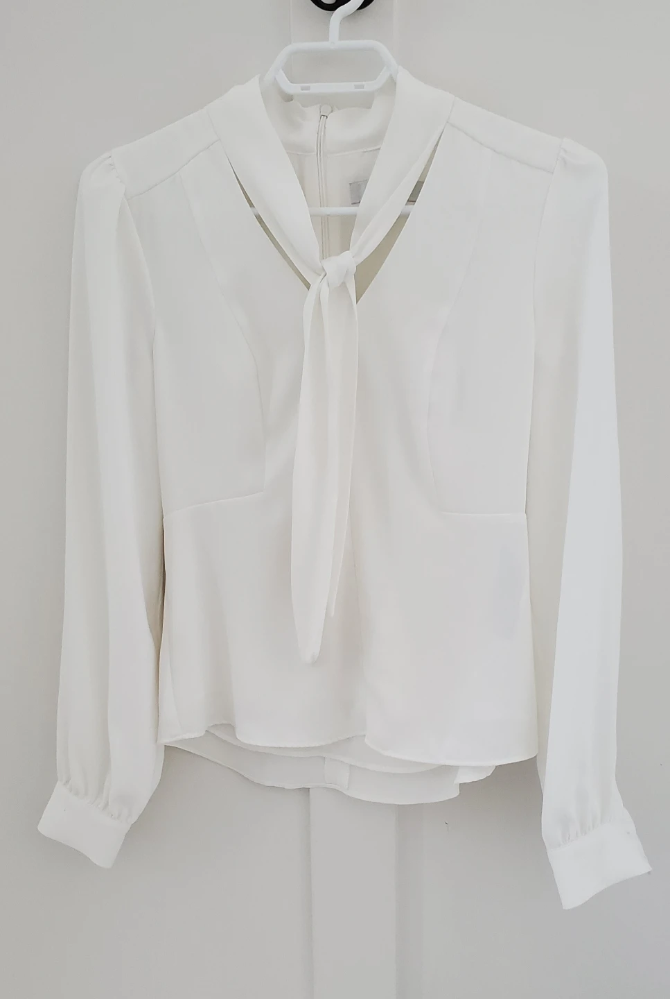 White Bow Blouse