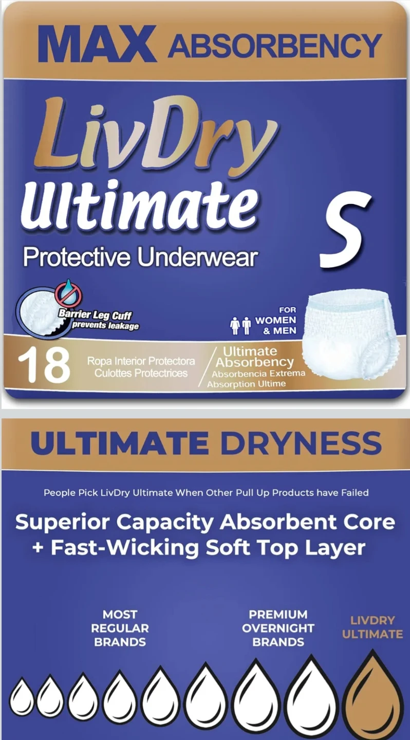 LivDry Ultimate Protective Underwear - Size S (18 count) - photo 2