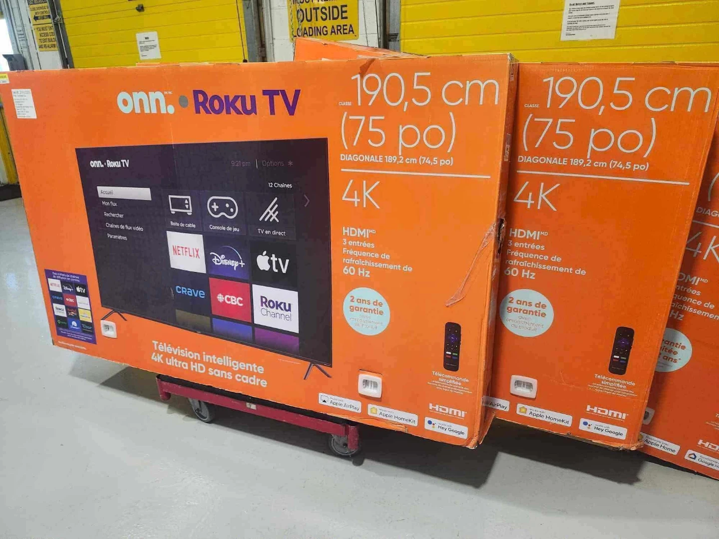 onn. Roku TV 75-inch 4K Smart TV - photo 3
