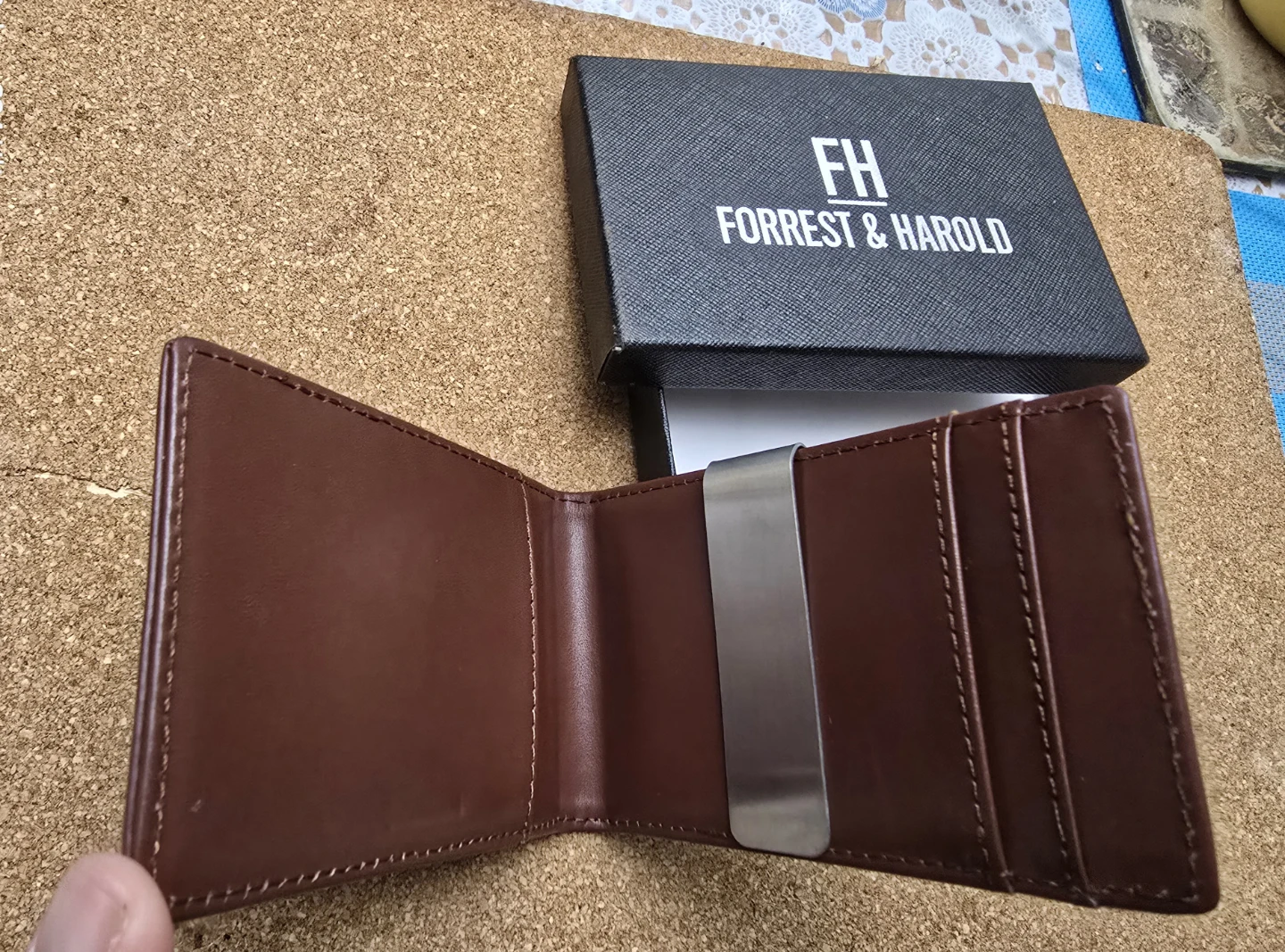 🏆 Forrest & Harold Slim Money Clip Wallet Monochrome Edition - photo 5