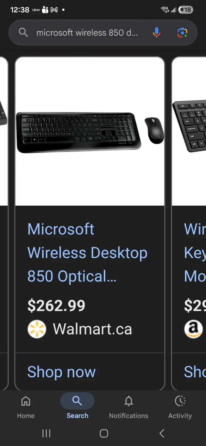 Microsoft Wireless Desktop 850 Keyboard - photo 5