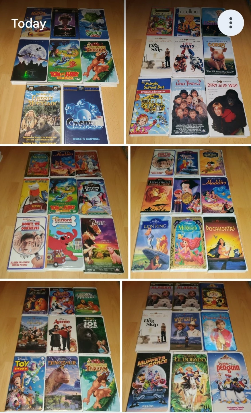 53 VHS Tapes - Collection of Used Disney and Other VHS Movies