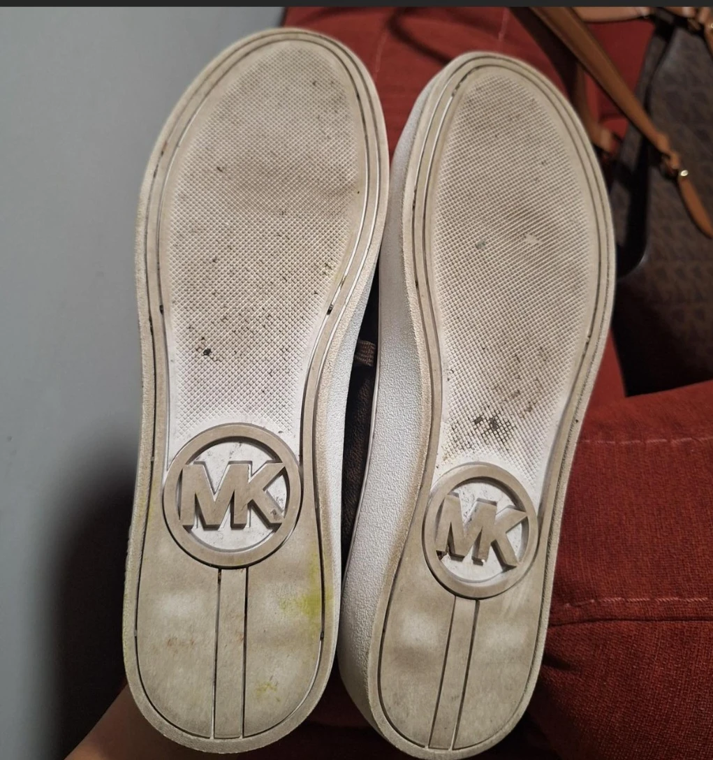 Michael Kors "MK" Monogram Sneakers Brown/Gold - photo 5