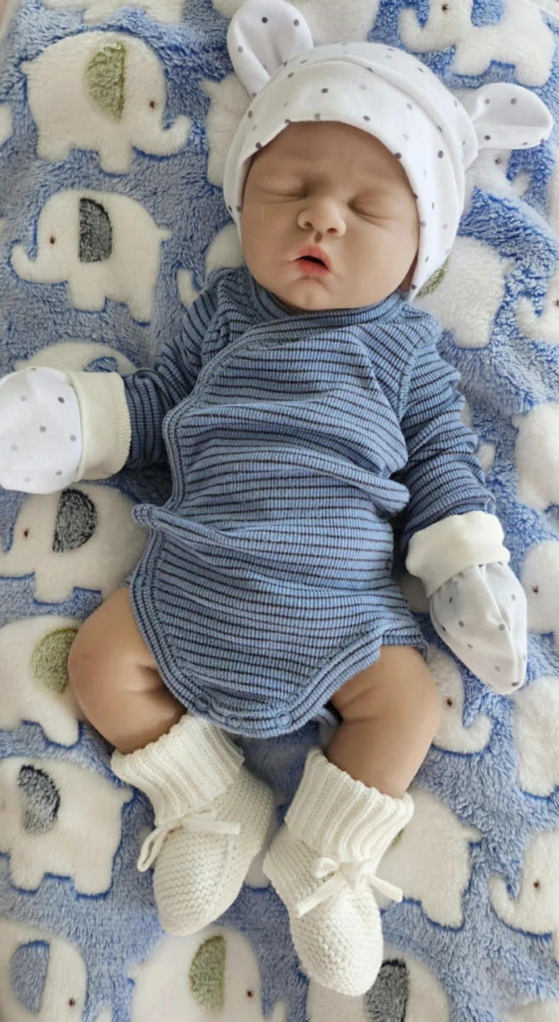 Baby Doll with Striped Outfit and Accessories