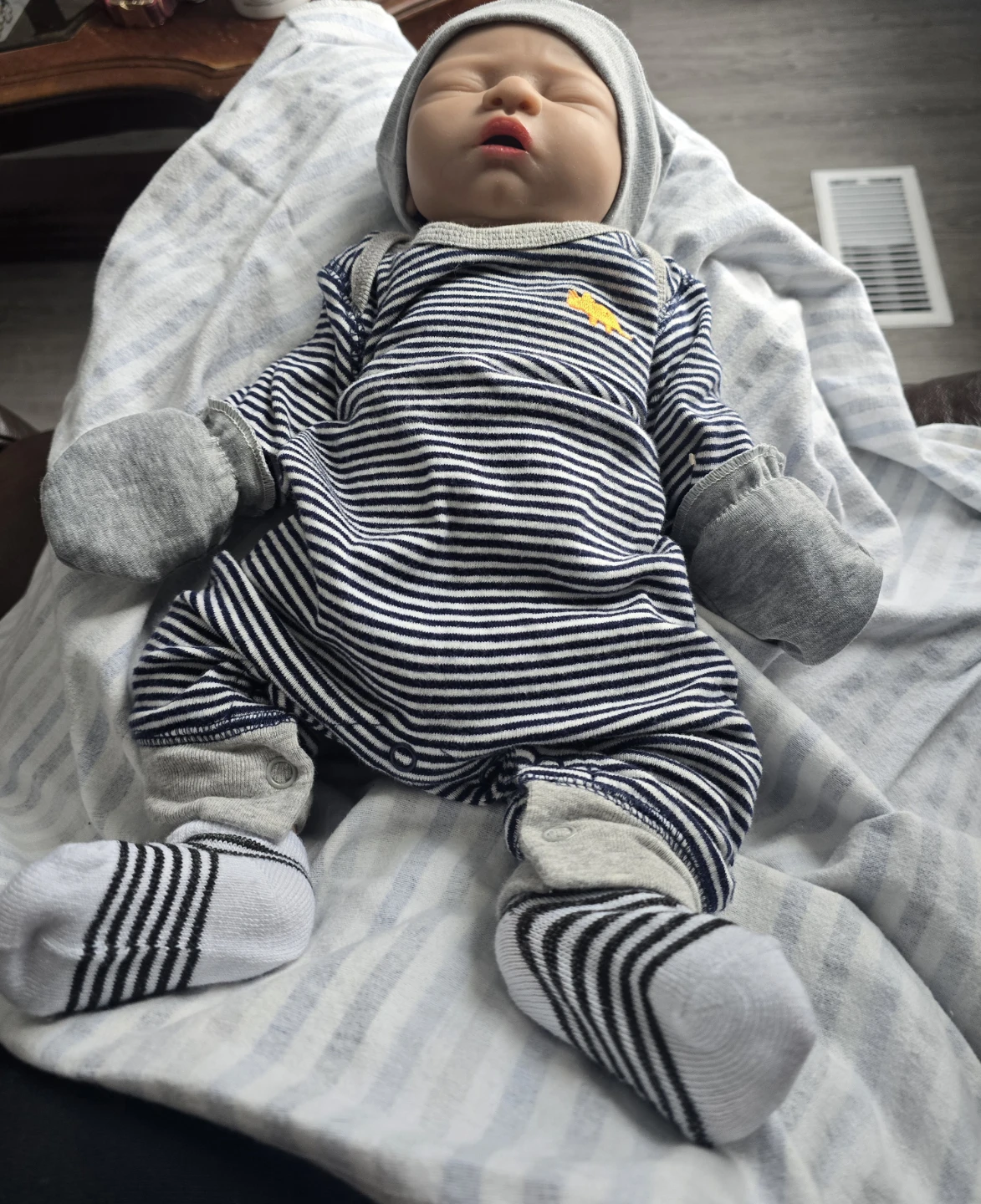 Baby Doll with Striped Outfit and Accessories - photo 4